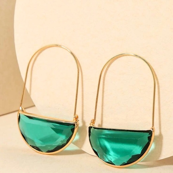 Anthropologie Crescent Hoop earrings - Picture 2 of 4